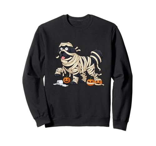 Lustiger Neufundländer Mumie Kürbis Halloween Kinder Herren Damen Sweatshirt von Newfoundland Lovers Halloween Outfits for Boy Girl