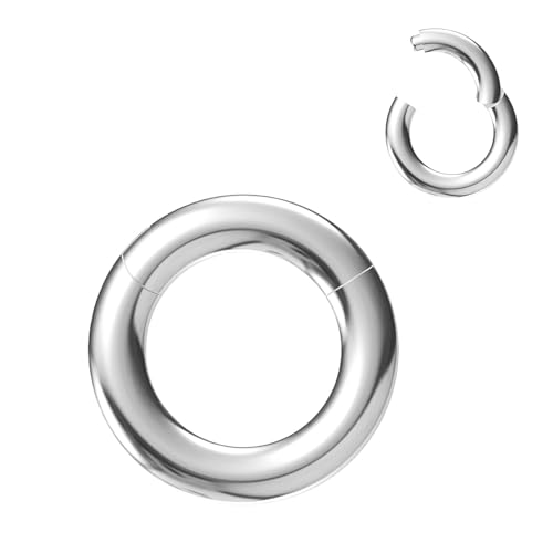 NewkeepsR Stahl 3,0mm×14mm Chirurgenstahl mit Klappbarem Klicksegment Orbital Conch Rings von NewkeepsR
