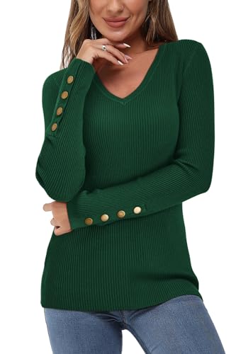 Newshows Pullover für Damen Herbst Strickpullover Winter Elegant Damenpullover Langarm Winterpullover Damen Rot von Newshows