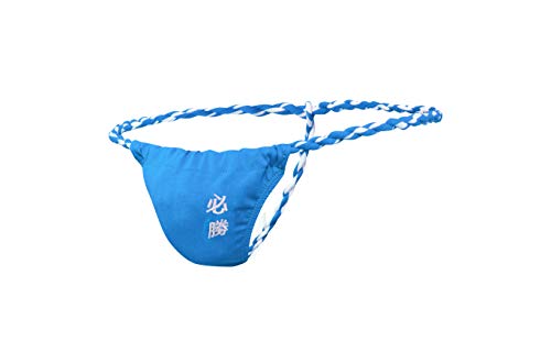 Newsywell Herren Baumwoll-Tanga Superweiche Bikinis Niedrige Leibhöhe Atmungsaktive 1-Packung Slips Wulst Unterwäsche Blau Groß von Newsywell