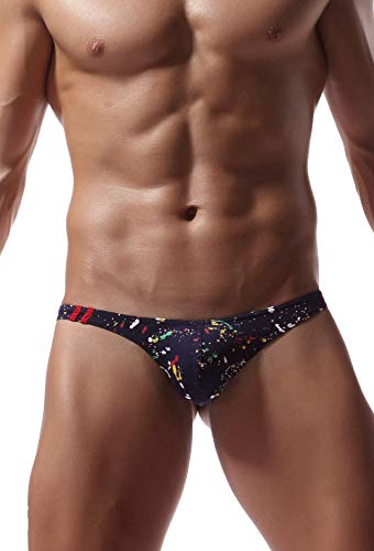 Newsywell Herren Baumwolle Tanga Bikinis Weiche Niedrige Taille Elastische Pouch Briefs 1-Packung Unterwäsche Königsblau Mittel von Newsywell