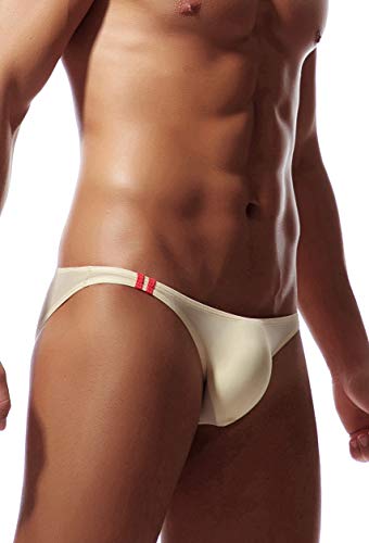 Newsywell Herren Niedrige Taille Bikinis Atmungsaktiv Männer Bikini Slips Unterwäsche Fleischfarben L Groß von Newsywell
