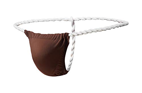 Newsywell Herren Tangas G-String T-Rücken Atmungsaktiv Beutel Low Rise Bikini Für Herren Unterwäsche Kaffeebraun Groß von Newsywell