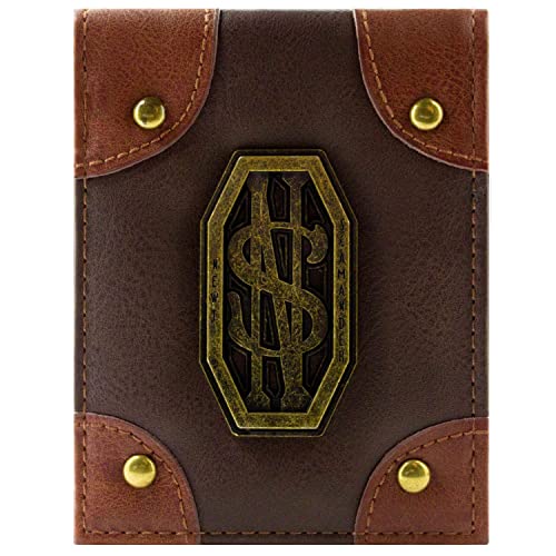 Newt Scamander Fantastic Beasts Koffer Metall-Emblem Geldbörse/Geldbeutel mit Fächern für Ausweis & Karten, Braun von Newt Scamander