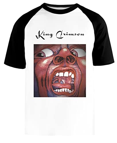 Im Hof des Purpurroten Königs Unisex Weißes Baseball-T-Shirt Schwarz Kurzarm von Newtee