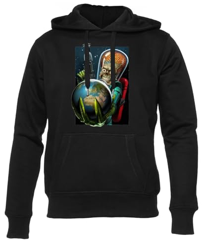 Newtee Mars, Der Die Erde Hält Unisex Schwarz Hoodie Männer Frauen von Newtee