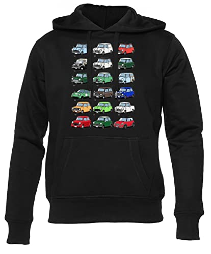 NEWTEE Mini Time Line Grauer Unisex Schwarz Hoodie Männer Frauen von NEWTEE