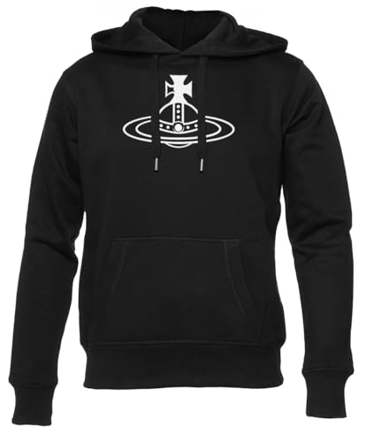 Newtee Planet Saturn Westwood Crown-Logo Unisex Schwarz Hoodie Männer Frauen von Newtee