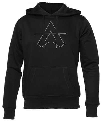 Newtee Videospiel-Logo Unisex Schwarz Hoodie Männer Frauen von Newtee