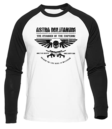 The Hammer of The Emperor Unisex Weißes Baseball-T-Shirt Schwarz Langarm von Newtee