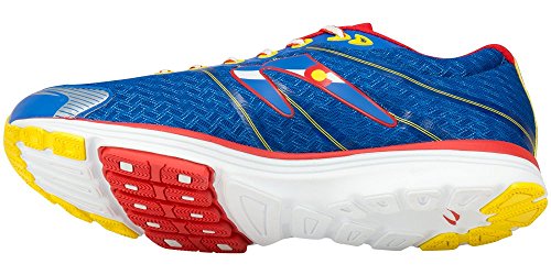 Newton Colorado Laufschuhe Special Edition blau/rot/weiss/gelb, Schuhgröße:EUR 42 von NEWTON