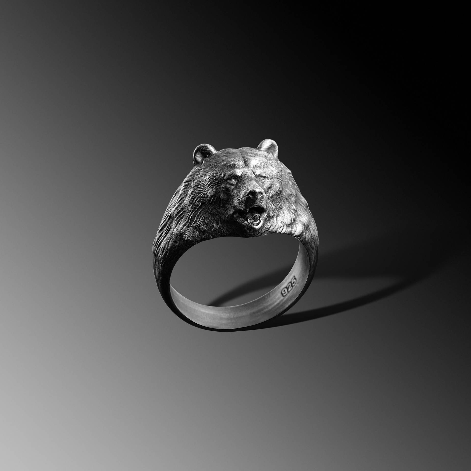 Herren Bär Ring Silber Siegelring Kopf Ringe Für Mann Grizzly Silberring Pinky Unikat Silberringe Geschenk Herren Bär Ring Silber Siegelring Kopf Ringe Für Mann Grizzly Silberring Pinky Unikat Silberringe Geschenk von NewtonJewelry