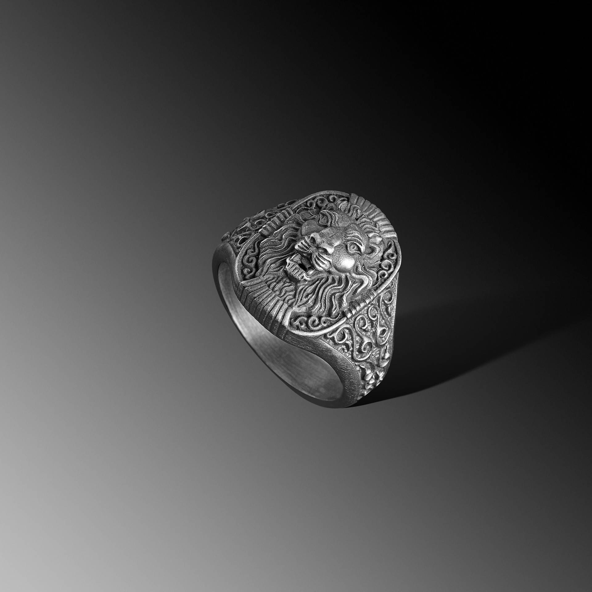 Herrenring Löwenkopf Silber Ring Siegelring Löwe Silberring Mann Pinky Einzigartige Silberringe Für Geschenk Herrenring Löwenkopf Silber Ring Siegelring Löwe Silberring Mann Pinky Einzigartige Silberringe Für Geschenk von NewtonJewelry