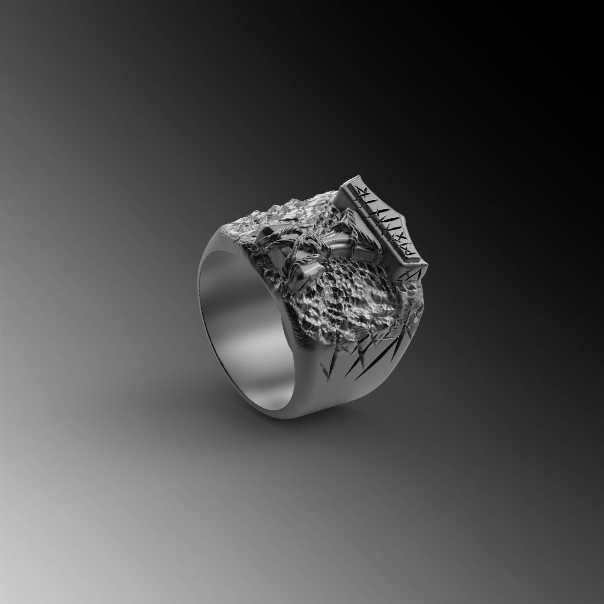 Wikinger Ring Silber Mjölnir Unikat Siegelring Herren Handgemacht Geschenk von NewtonJewelry