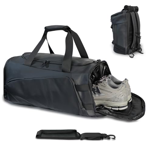 Turnbeutel, Upgrade-Reisetasche, Rucksack, Übernachtungstaschen, tragbar, leicht, wasserdicht, Reisegepäck, Handtragetasche, Schwarz , 60*25*25cm, Huckepack: Turnbeutel, Upgrade-Reisetasche, Rucksack, Übernachtungstaschen, tragbar, leicht, wasserdicht, Reisegepäck, Handtragetasche, Schwarz , 60*25*25cm, Huckepack: von Newzealkids