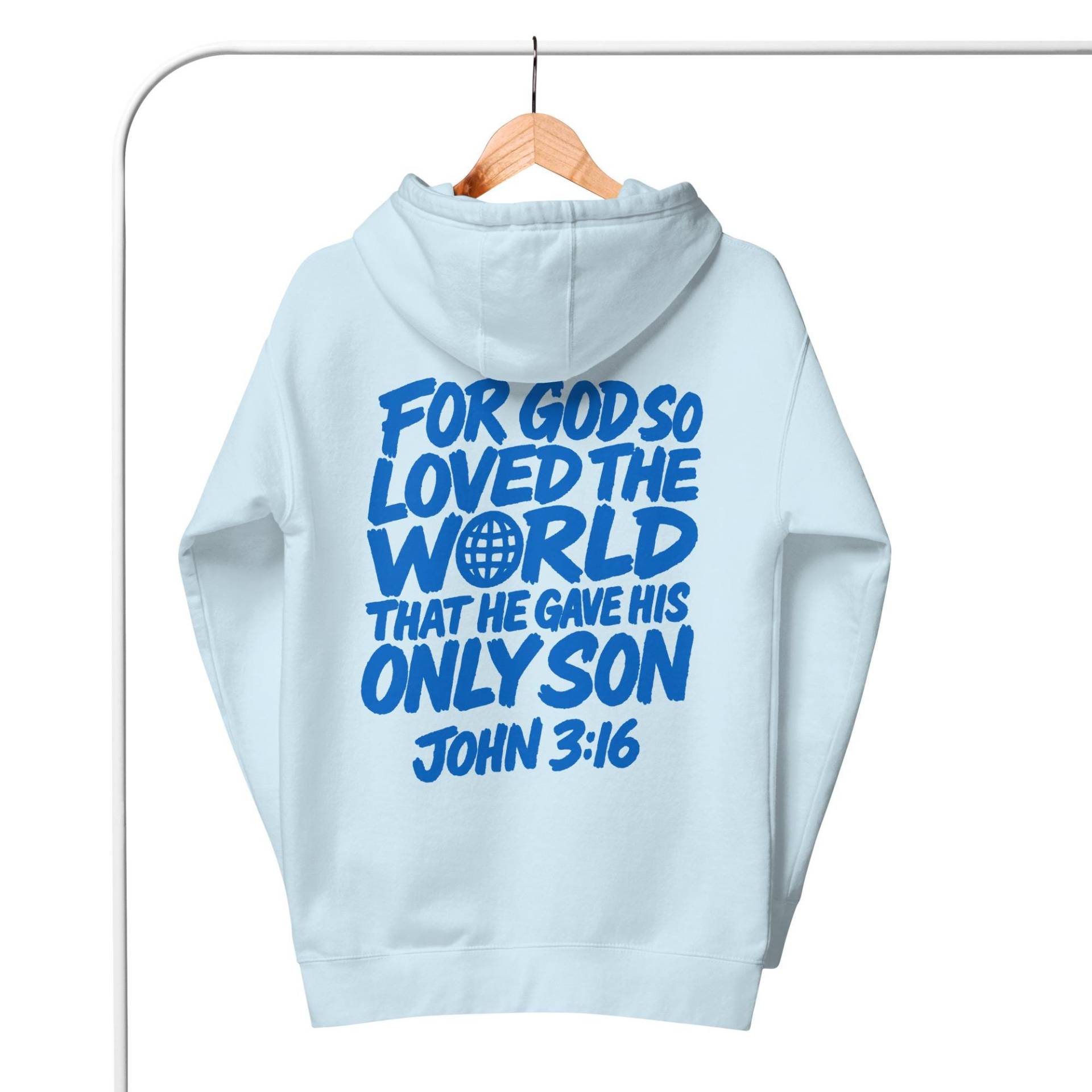 John 316 Hoodie Christlicher Pullover Mit Bibelvers Geschenk Für Christen Faithwear - Newzion von Newzionwear
