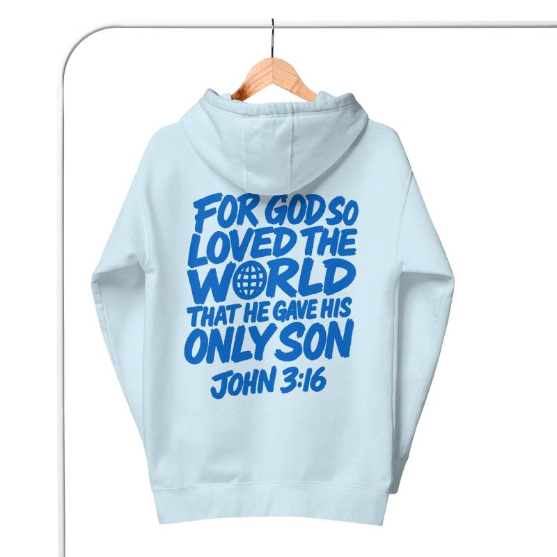 John 316 Hoodie Christlicher Pullover Mit Bibelvers Geschenk Für Christen Faithwear - Newzion von Newzionwear