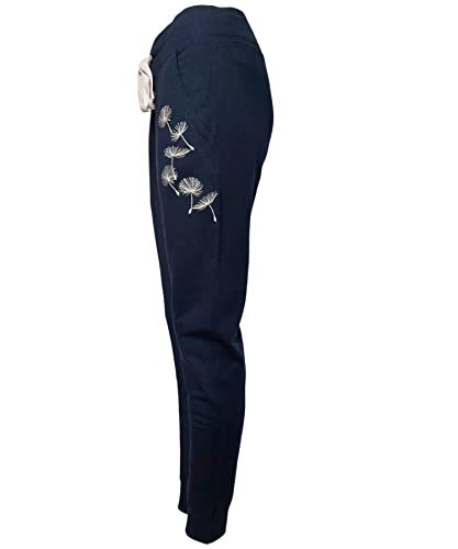 NexGen Outfits Premium Slim Fit Jogginghose für Damen Hochwertige Baumwolle, Stretchmaterial, Stickerei, mit Seiten Tasche, XS S M L XL 2XL von NexGen Outfits