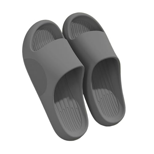 NexaGeniX badeschlappen Männer Badezimmer Hausschuhe Weiche rutschfeste Duschsandalen Herren Indoor Home House Strandschuhe badeschuhe(Grigio,48-49) von NexaGeniX