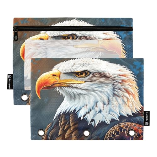 Nexawaveo Federmäppchen für Ölgemälde, Glatze, 2 Stück, für 3-Ringbinder, glatter Reißverschluss mit transparentem PVC-Fenster, Federmäppchen für Schulbedarf Nexawaveo Federmäppchen für Ölgemälde, Glatze, 2 Stück, für 3-Ringbinder, glatter Reißverschluss mit transparentem PVC-Fenster, Federmäppchen für Schulbedarf von Nexawaveo