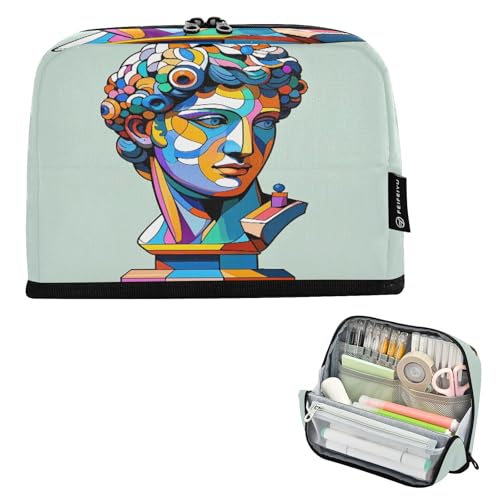 Nexawaveo Federmäppchen mit großem Fassungsvermögen, 21,1 x 15 cm, Regal Figur, Statue, Stifteetui für Schule, Büro, Reisen Nexawaveo Federmäppchen mit großem Fassungsvermögen, 21,1 x 15 cm, Regal Figur, Statue, Stifteetui für Schule, Büro, Reisen von Nexawaveo