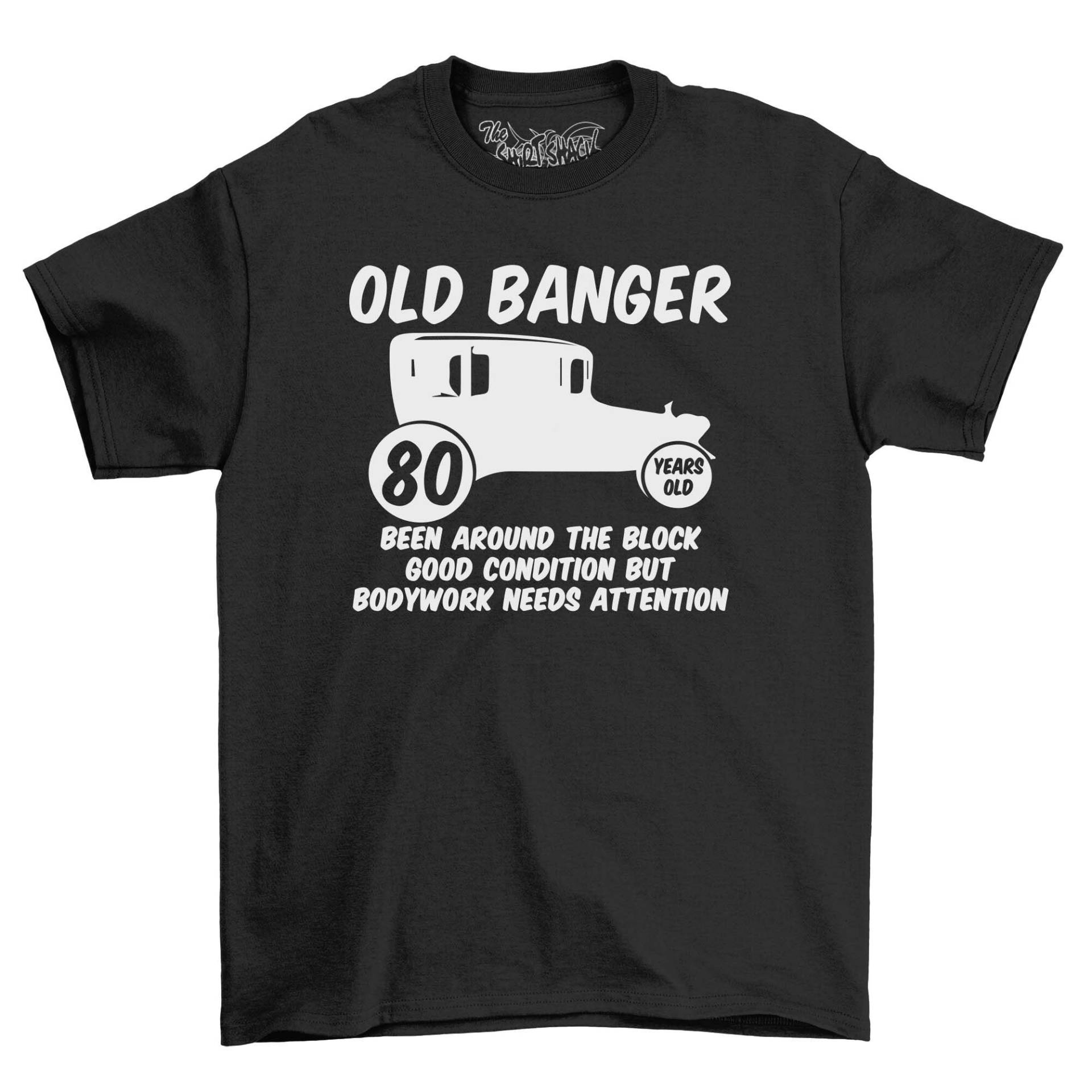 2023 Old Banger 80. Geburtstag T-Shirt Herren Neuheit 80 Jahre Alt T Shirt Top Geschenk von NexgenClothing