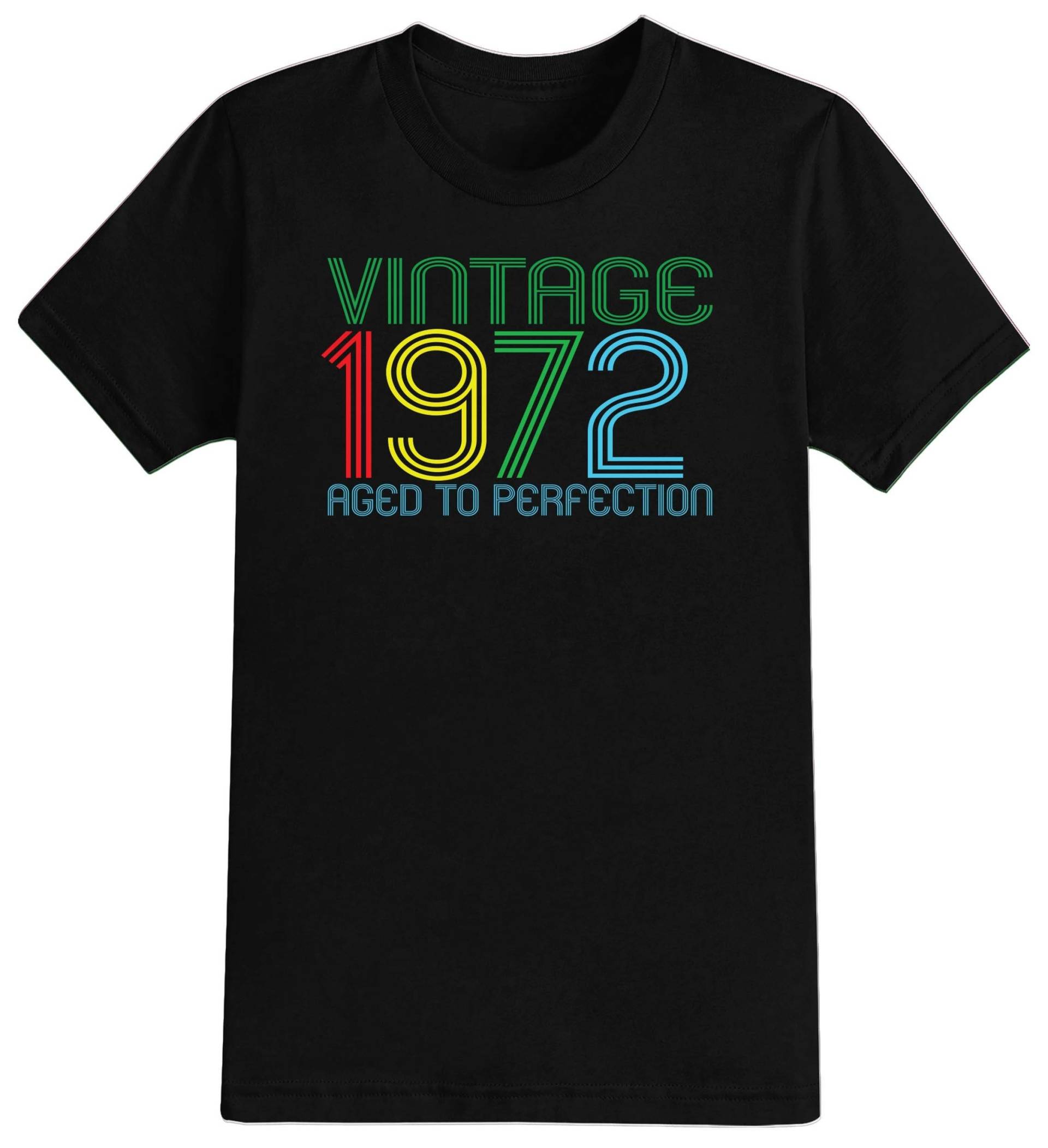 50Th Birthday Gift Fifty Gifts Year 1972 Vintage Aged To Perfection Herren T-Shirt Lustiges Geschenk 50 Jahre Alt 2023 von NexgenClothing