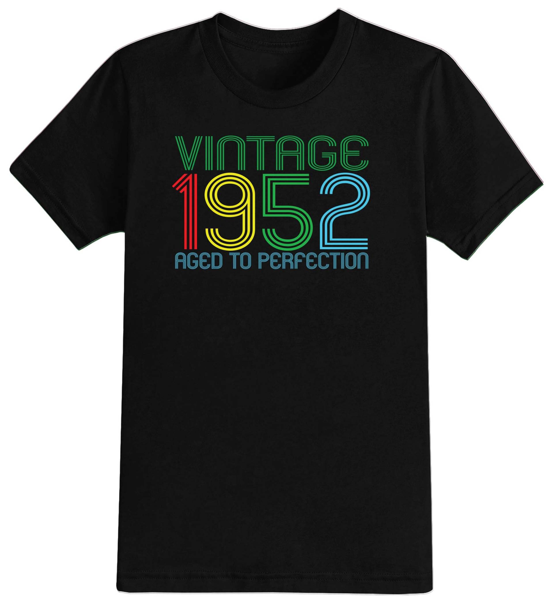 70. Geburtstag Geschenk Siebzig Geschenke Jahr 1952 Vintage Aged To Perfection Herren T-Shirt Lustiges 70 Jahre Alt 2023 von NexgenClothing