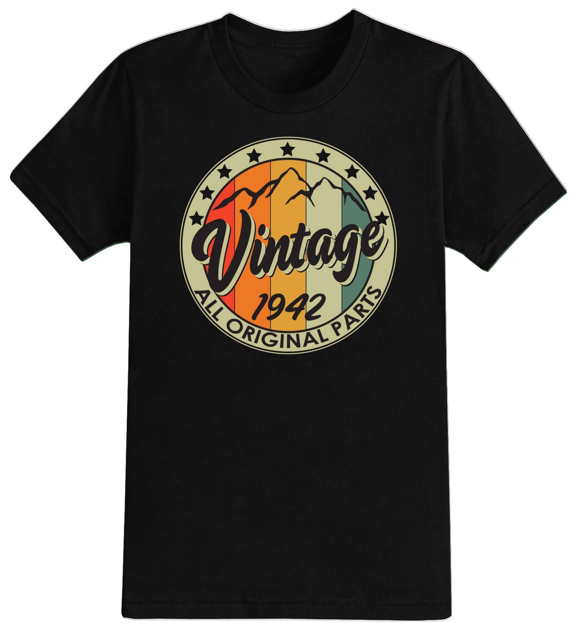 80Er Geburtstag Geschenk Vintage Berg Original Teile Achtzig Geschenke Jahr 1943 Herren T-Shirt Lustiges 80 Jahre 2023 von NexgenClothing