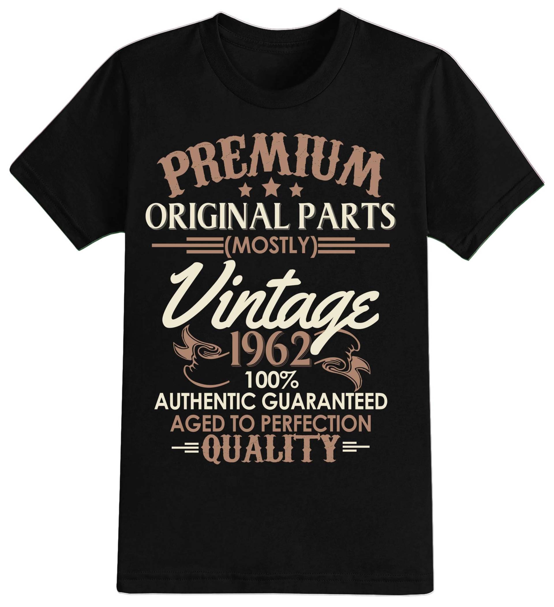 Herren 60. Geburtstag Geschenk Premium Original Teile Sechzig Geschenke Vintage Alter Perfektion Jahr 1963 T Shirt Lustiges T-Shirt 60 Jahre Alt von NexgenClothing