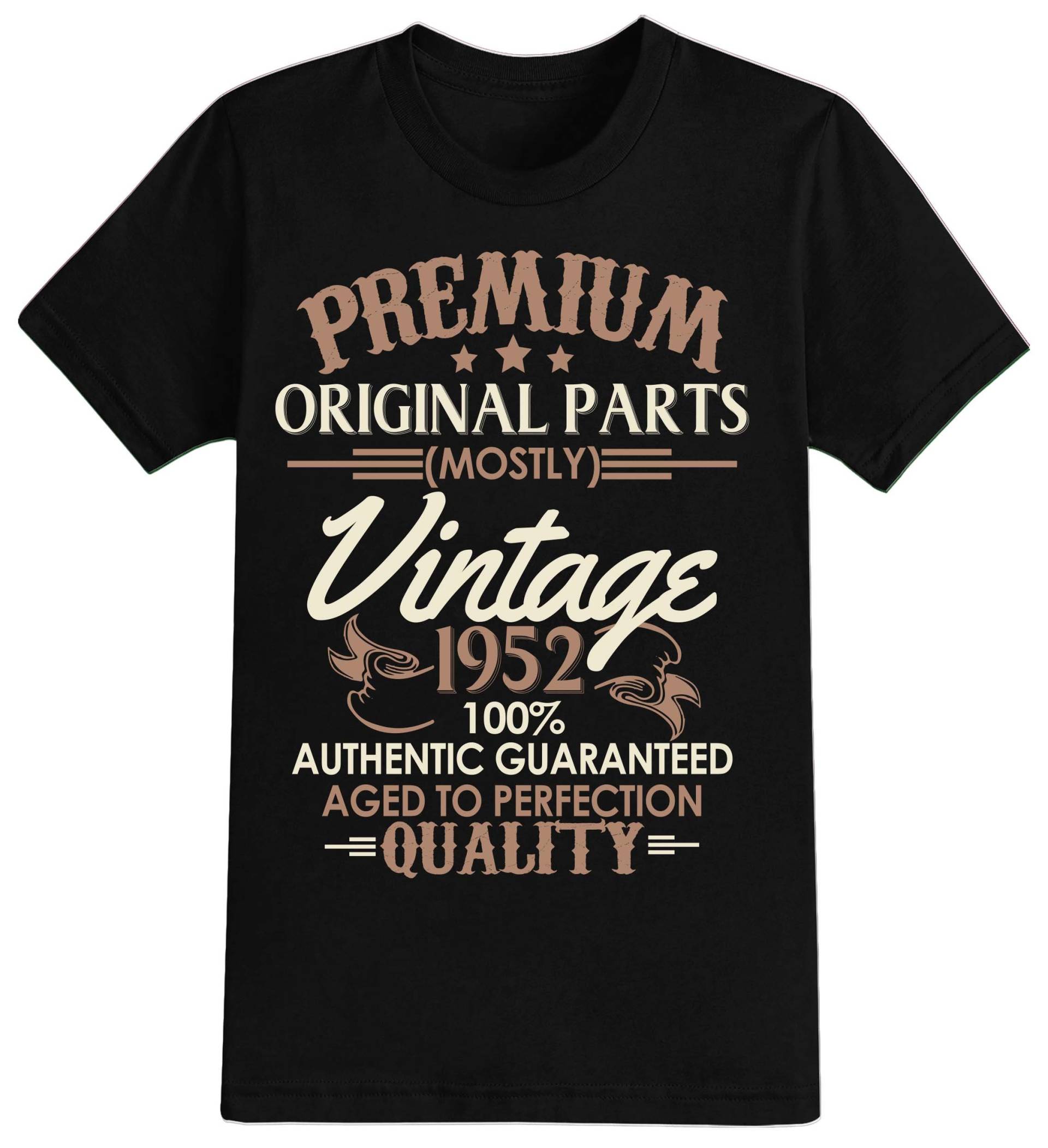 Herren 70. Geburtstag Geschenk Premium Original Teile Siebzig Geschenke Vintage Alter Perfektion Jahr 1952 T-Shirt Lustiges 70 Jahre Alt 2023 von NexgenClothing