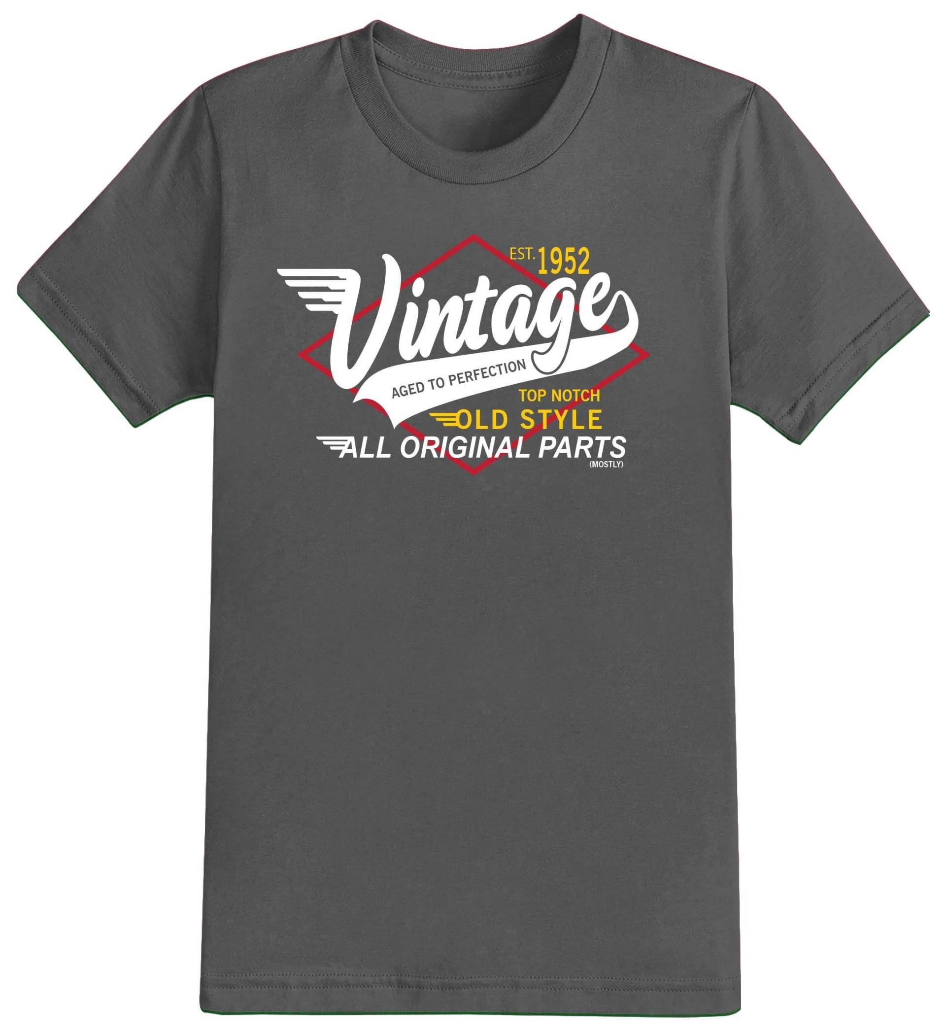 Herren 70. Geburtstag Geschenk Siebzig Geschenke Vintage Old Style Jahr 1952 T-Shirt Lustiges 70 Jahre Alt 2023 von NexgenClothing