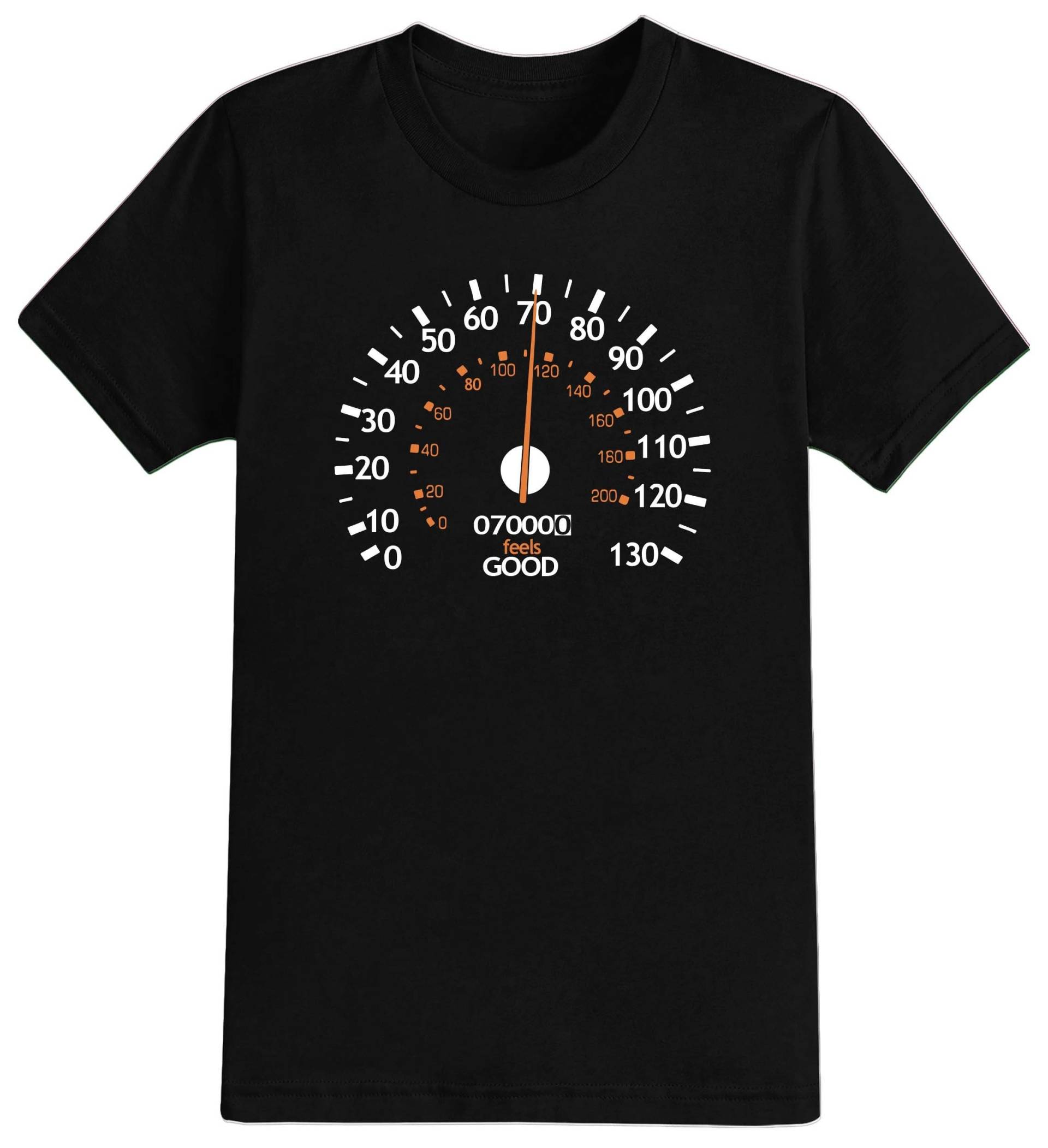 Herren Tachometer 70. Geburtstag Geschenk Siebzig Geschenke Jahr 2023 Unisex T-Shirt Lustiges 70 Jahre Alt von NexgenClothing