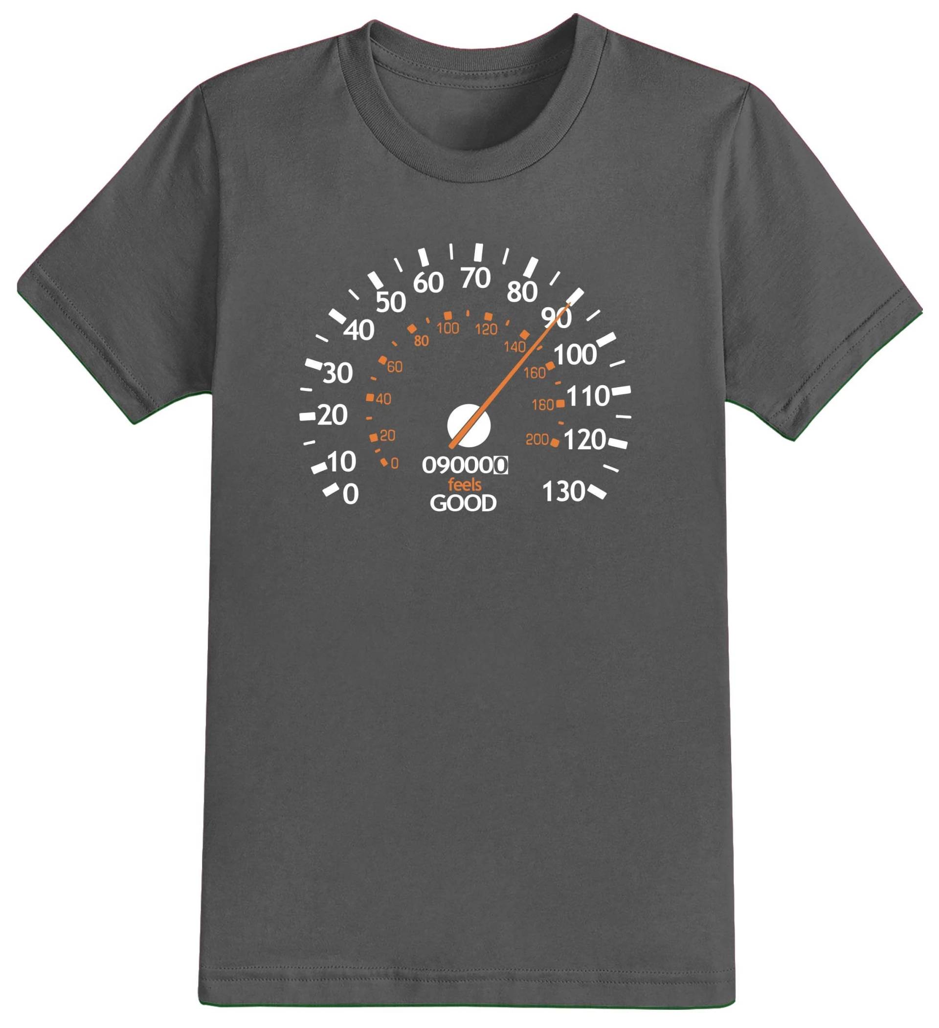 Herren Tachometer 90. Geburtstag Geschenk Neunzig Geschenke Jahr 2023 Unisex T-Shirt Lustiges 90 Jahre Alt von NexgenClothing