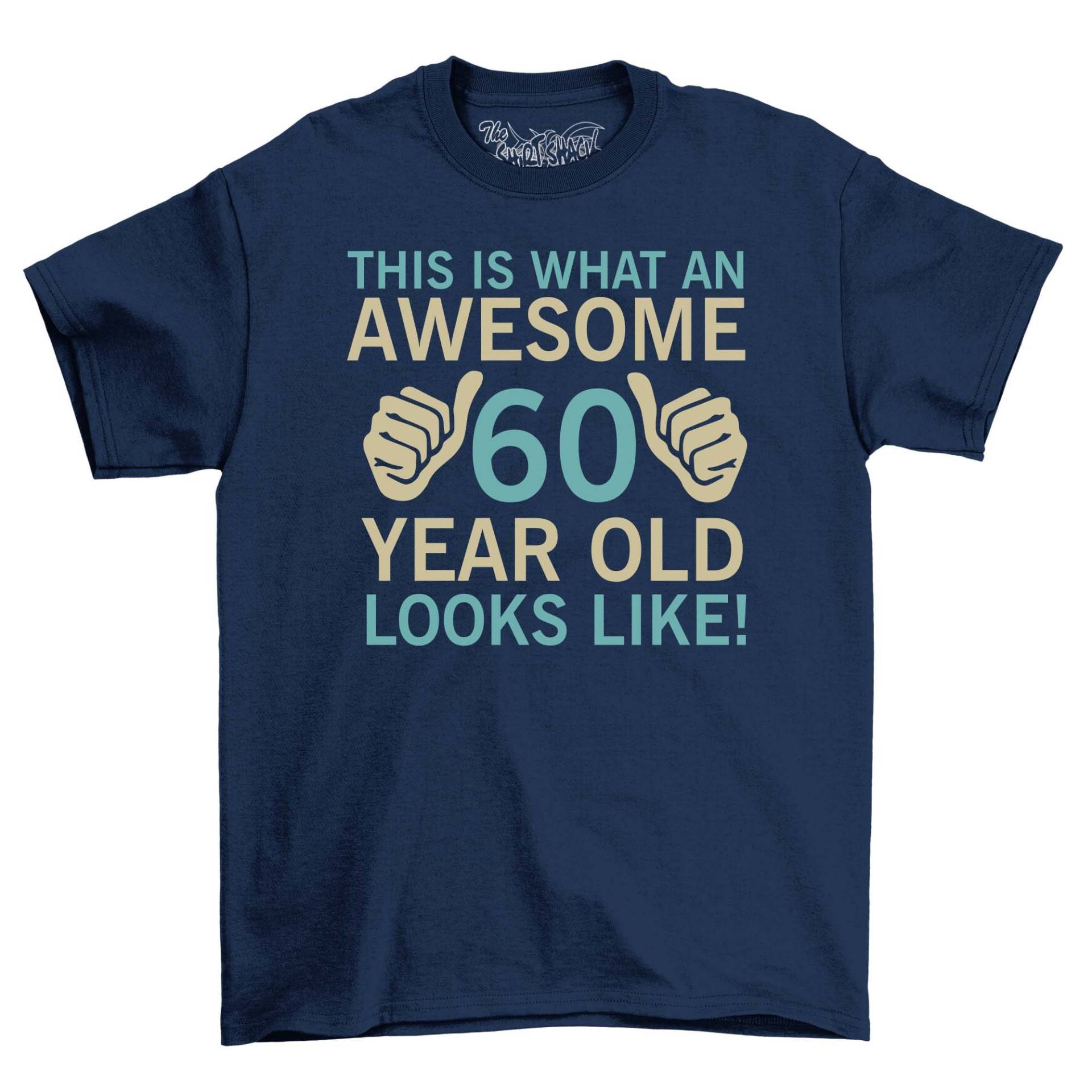 Super 60 Jahre Alt Sieht Wie Erwachsene 60. Geburtstag T-Shirt Herren Top Geschenkidee 2023 von NexgenClothing