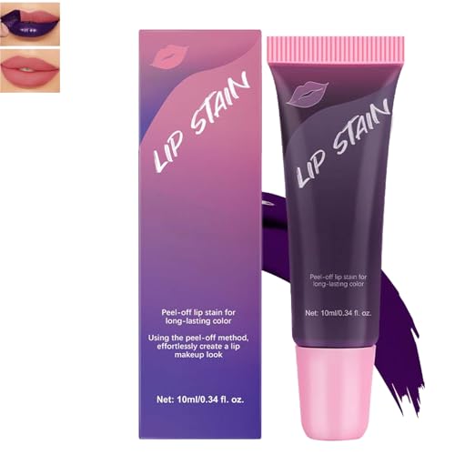 Lip stain, Natürlicher Lippenstift, Lip Tint Easy Peel Off Lip Gloss, Lip Gloss-Peel und klare Lipgloss-Flecken, Langanhaltender Wasserfester Lippen-Tint, Peel off flüssigen Lippenstift-01 von Nexolla
