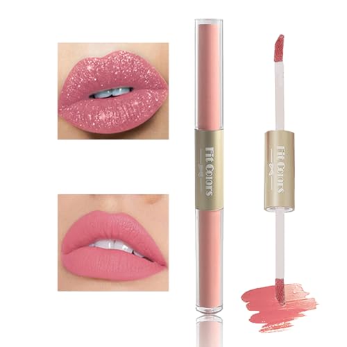 Metal Lip Color Diamond Schimmernder Glitzer-Lipgloss Glitter Schimmer Lippenstift Glitter Lip Gloss High Pigment Long Lasting Nonstick Lip Glaze Makeup für Frauen und Mädchen,01 von Nexolla