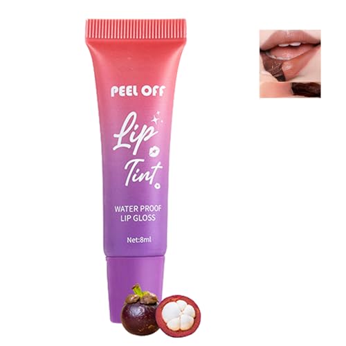 Lip Stain Peel Off, Peel Coloured Lip Gloss Stain Tint, Peel Off Lip Stain Lip Tint, Lippenstift Set Lippenstift-Fleck, Wasserdicht Langlebig Matt Sexy Farbe, Lange Haltbarkeit 06 von Nexolla
