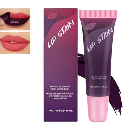 Lip stain, Natürlicher Lippenstift, Lip Tint Easy Peel Off Lip Gloss, Lip Gloss-Peel und klare Lipgloss-Flecken, Langanhaltender Wasserfester Lippen-Tint, Peel off flüssigen Lippenstift-02 Lip stain, Natürlicher Lippenstift, Lip Tint Easy Peel Off Lip Gloss, Lip Gloss-Peel und klare Lipgloss-Flecken, Langanhaltender Wasserfester Lippen-Tint, Peel off flüssigen Lippenstift-02 von Nexolla