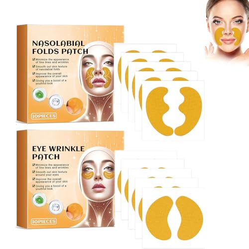 Nasolabialfaltenpflaster, Pflaster für Nasolabialfalten, Lift-Maske zur Gesichtsfaltenentfernung, für Gesichtsfalten, Reduzierung und Glättung von Falten um Stirn, Auge, Mund und Oberlippe eye patch von Nexolla