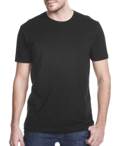 Men's Cotton Crew BLACK XL von Next Level