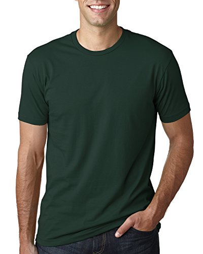 Men's Cotton Crew FOREST GREEN L von Next Level