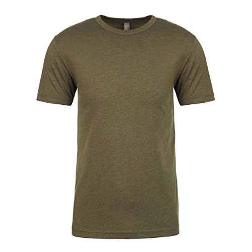 Next Level Herren Tri-Blend T-Shirt (L) (Militärgrün) von Next Level