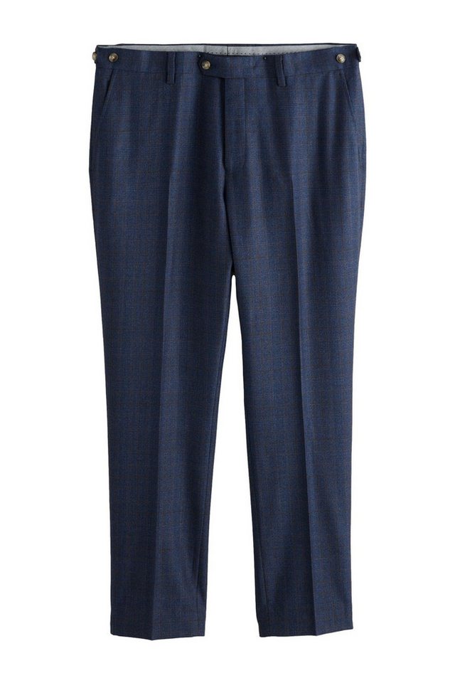 Next Anzughose Signature Anzug-Hose Slim-Fit aus Wolle mit Karos (1-tlg) von Next
