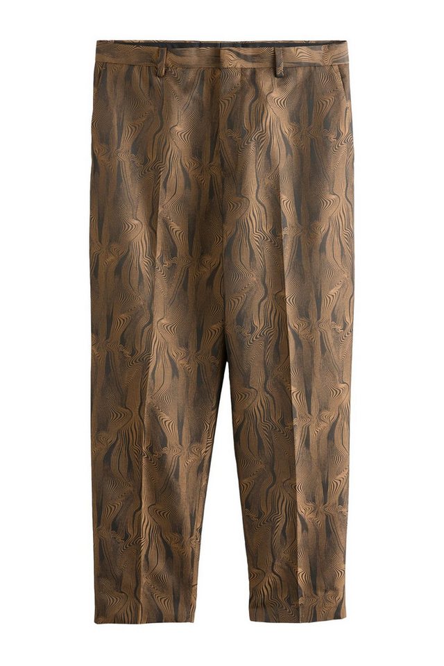 Next Anzughose Slim Fit Goldfarbener Jacquard-Smoking: Hose (1-tlg) von Next