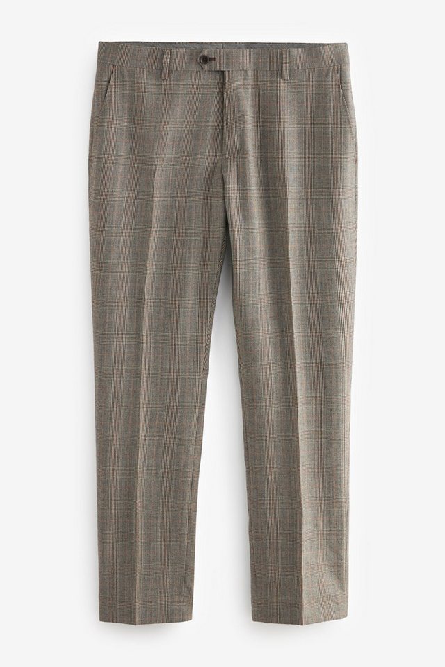 Next Anzughose Slim Fit Signature Alfred Brown Anzughose, Wolle (1-tlg) von Next