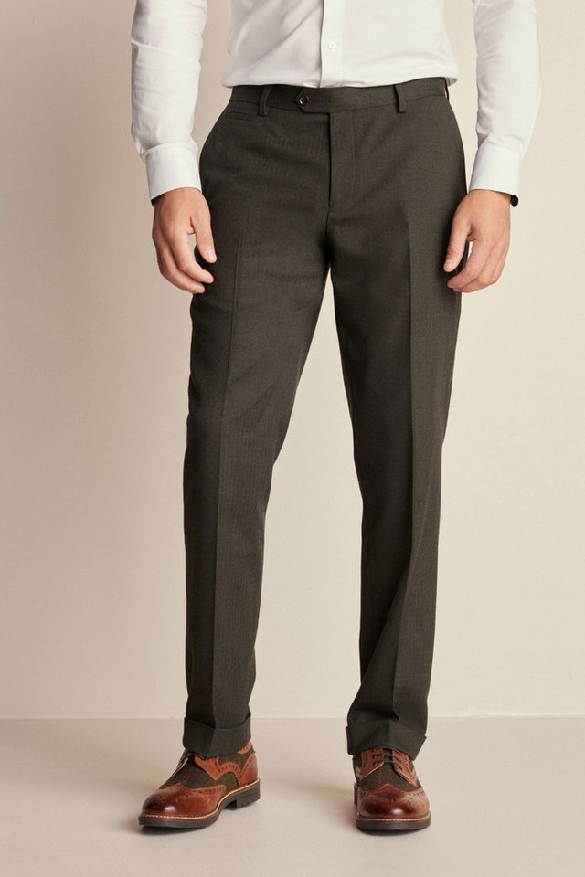Next Anzughose Tailored Fit Anzug mit Fischgratmuster: Hose (1-tlg) von Next