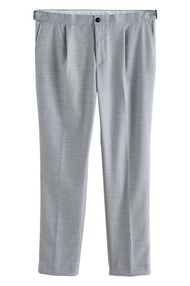 Next Stoffhose Verstellbare Regular Fit Anzughose mit Struktur (1-tlg) von Next