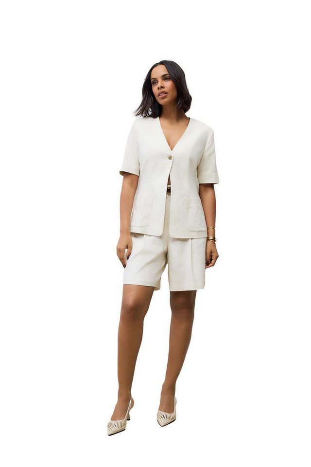 Next Anzugsakko Kurzarm-Jacke mit Leinenanteil (1-tlg) von Next