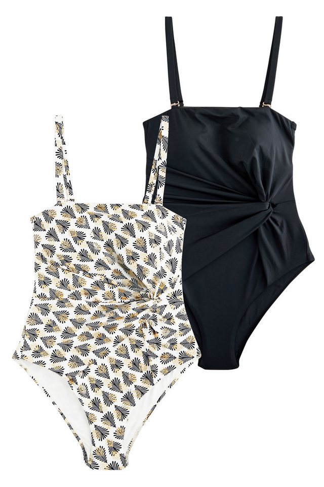 Next Badeanzug Shaping-Badeanzüge mit Bandeau, 2er-Pack (2-St) von Next